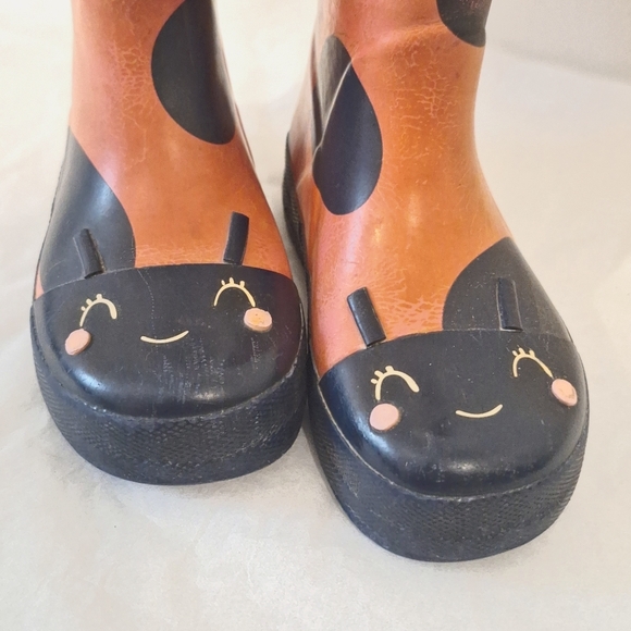 CARTER'S size 8 girls ladybug polkadot rubber rainboots - Picture 2 of 7